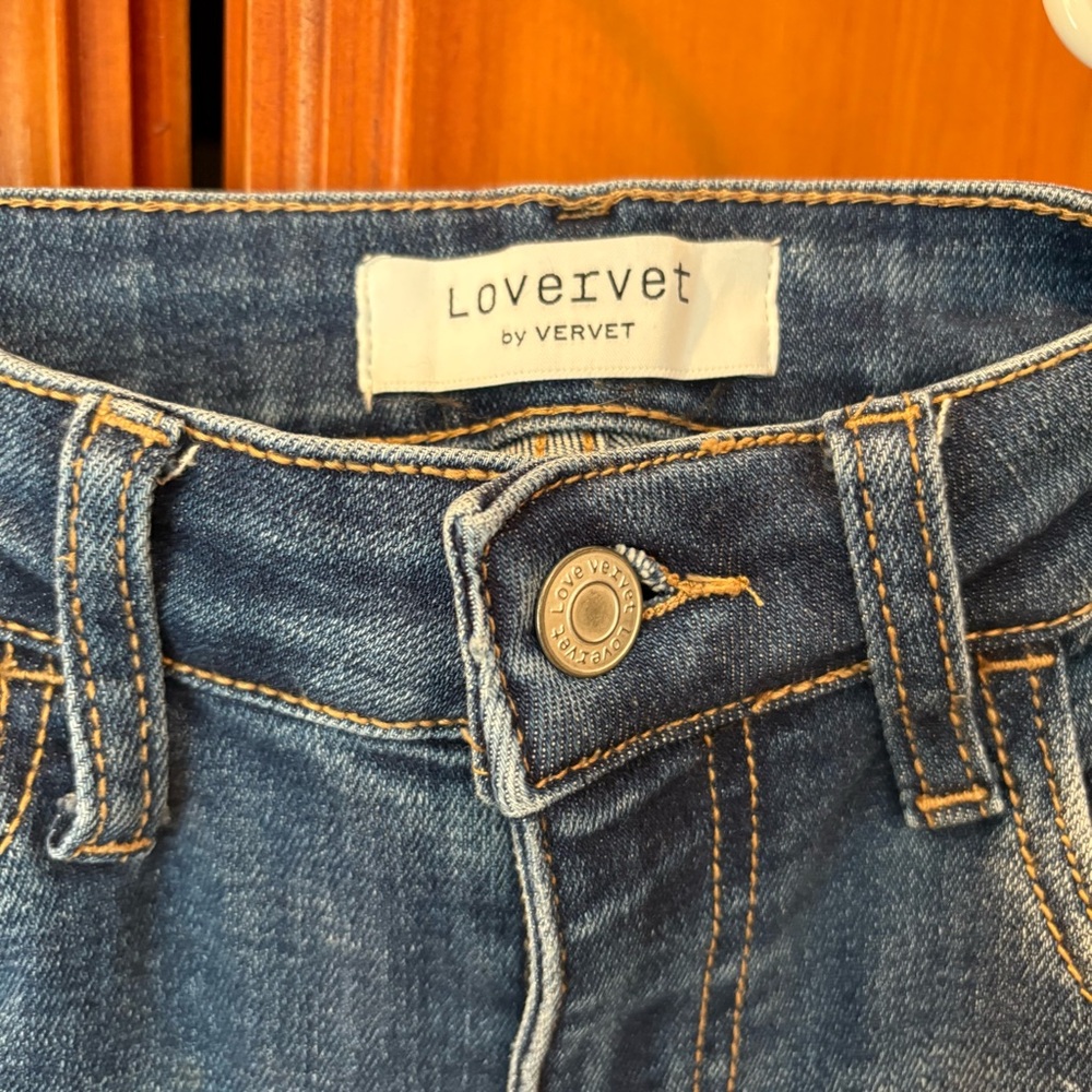Stylish Boot Cut Women's Jeans in Deep Blue - Picture 3 of 7